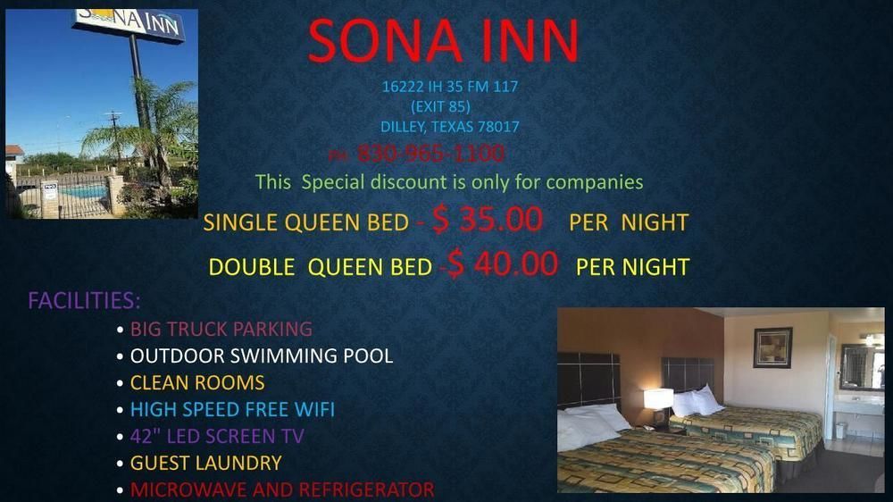 Sona Inn Dilley Dış mekan fotoğraf